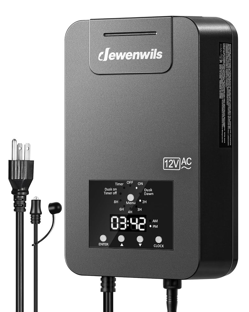 DEWENWILS 300W Low Voltage Landscape Transformer,120V AC to 12V/14V AC Low Voltage Transformer, Weatherproof Outdoor Landscape Lighting Transformer for Garden Lights, Spotlights, Steplights - Image 1
